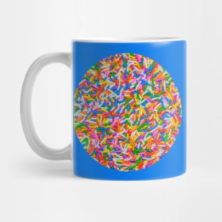 Colorful Candy Sprinkles Photograph Cricle Mug